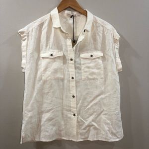 NWT PrAna McCray Button Down Top